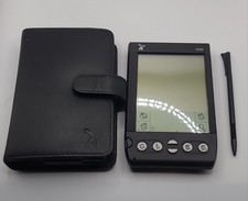 Vintage Handspring Visor Handheld PDA W/ Case Stylus Black Tested Working