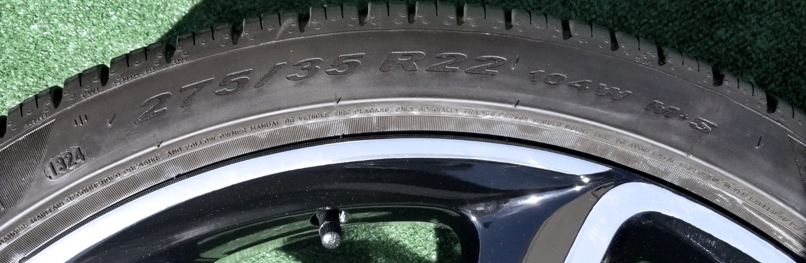 PERFECT Factory Bentley Continental Wheels New Tires 22 inch Black Silver GT OEM