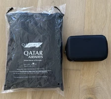 NEW Qatar Airways Business Class Pajama + Slippers + Diptyque Amenity Bag
