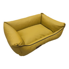Dog Bed Dog Basket Dog Cushion Dog Sofa Lounge Area Faux Leather S Green Small