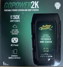 Battery Tender GoPower2K Portable Power Station & Jump Starter 12V 2000Amp NEW
