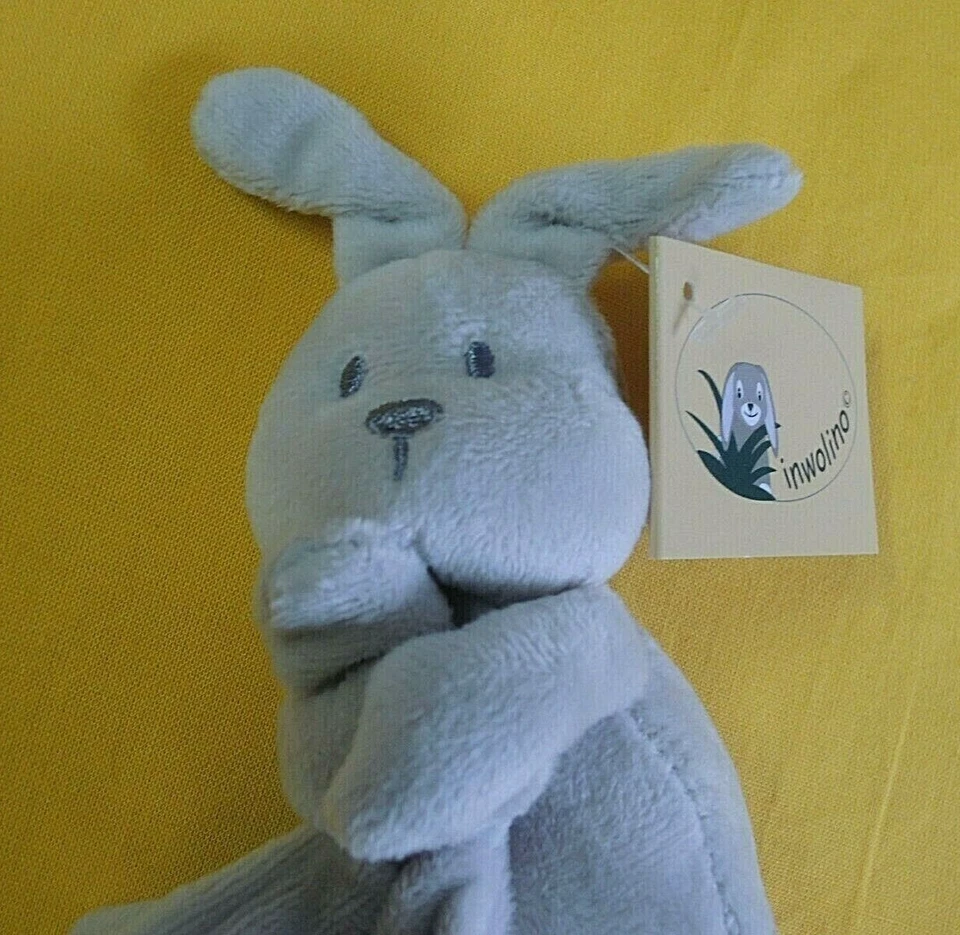 1x  Schnuffeltuch HASE Kuscheltier Schmusetuch Kuscheltuch Baby Tuch weich - Bild 3 von 3