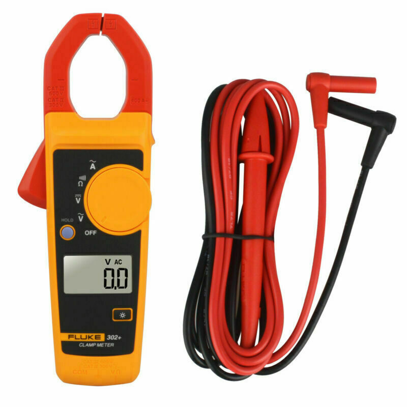 Fluke 302+ Handheld Digital Clamp Meter Tester AC/DC Vlotage Amp