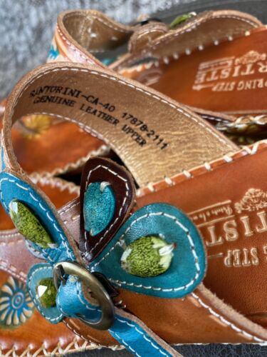 L'Artiste by Spring Step Santorini Sandal Women's Size 40 Toe Ring - Picture 7 of 10