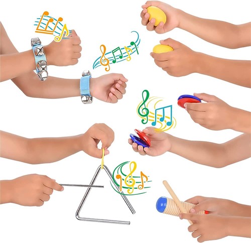 Musikinstrumente Set 16 Stück. Rhythmus und Musikspielzeug für Kleinkinder vo... - Bild 4 von 9