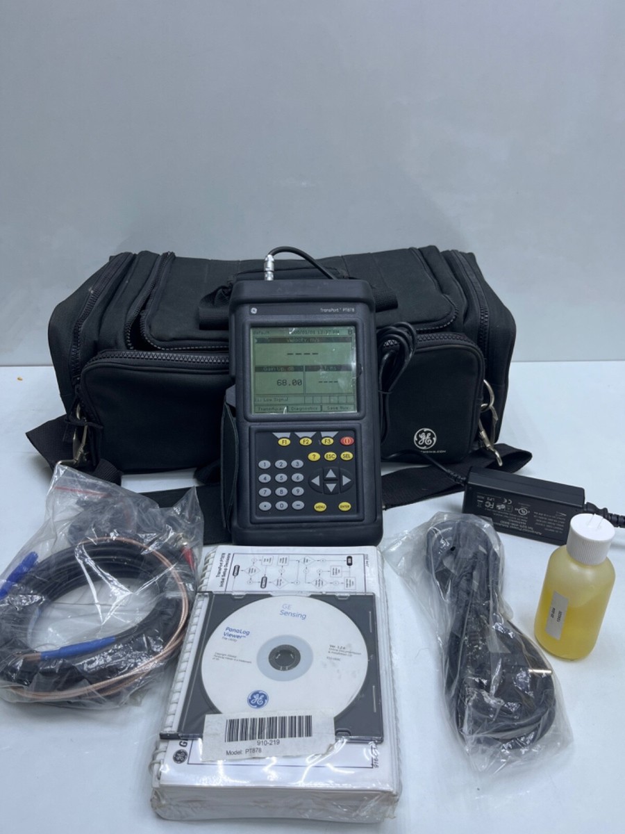 GE Panametrics TransPort PT878 PORTABLE LIQUID FLOWMETER GE Panametrics TransPort PT878 PORTABLE LIQUID FLOWMETER