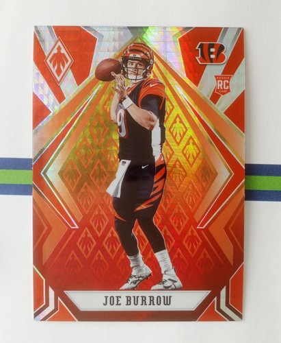 2020 Phoenix Joe Burrow Fire Burst Rookie RC #101 Cincinnati Bengals