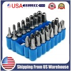 33PCS 1/4" Hex Head Drill Torx Bit Set Tamper Security Extension Screwdriver Set