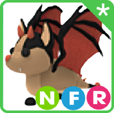 NFR Albino Bat – Neon Fly Ride Adoptable Pet In Role-Playing Game