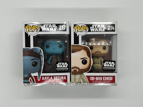 Pop star wars Aayla 217 And Obi-wan 214 Lot