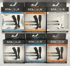 LOT OF 6 PHYSIX GEAR STAMINA GRADUATED COMPRESSION SOCKS SIZE S/M BRAND NEW
