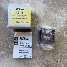 Genuine Nikon AS-15 Sync Terminal Adapter New in box With Instruction.