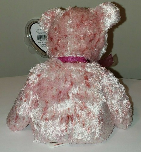 Ty Beanie Baby - SMITTEN the Pink Bear 8.5" NEW MWMTs Plush Stuffed Animal Toy - Picture 5 of 7