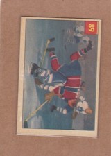 1954-55 PARKHURST HOCKEY FLOYD CURRY JIM MORRISON #89 VGEX *A34891