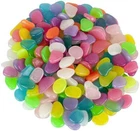 100X Glow In The Dark Pebbles Stones Luminous Garden Walkaway Tank Aquarium Fish