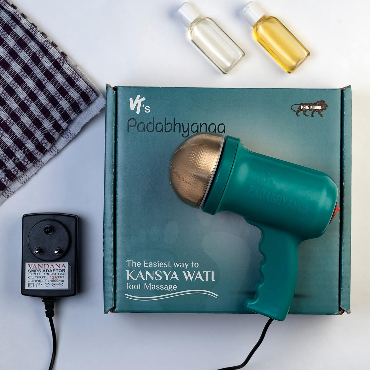 Electric Ayurvedic Kansa Vatki for Foot Massage, Improves blood