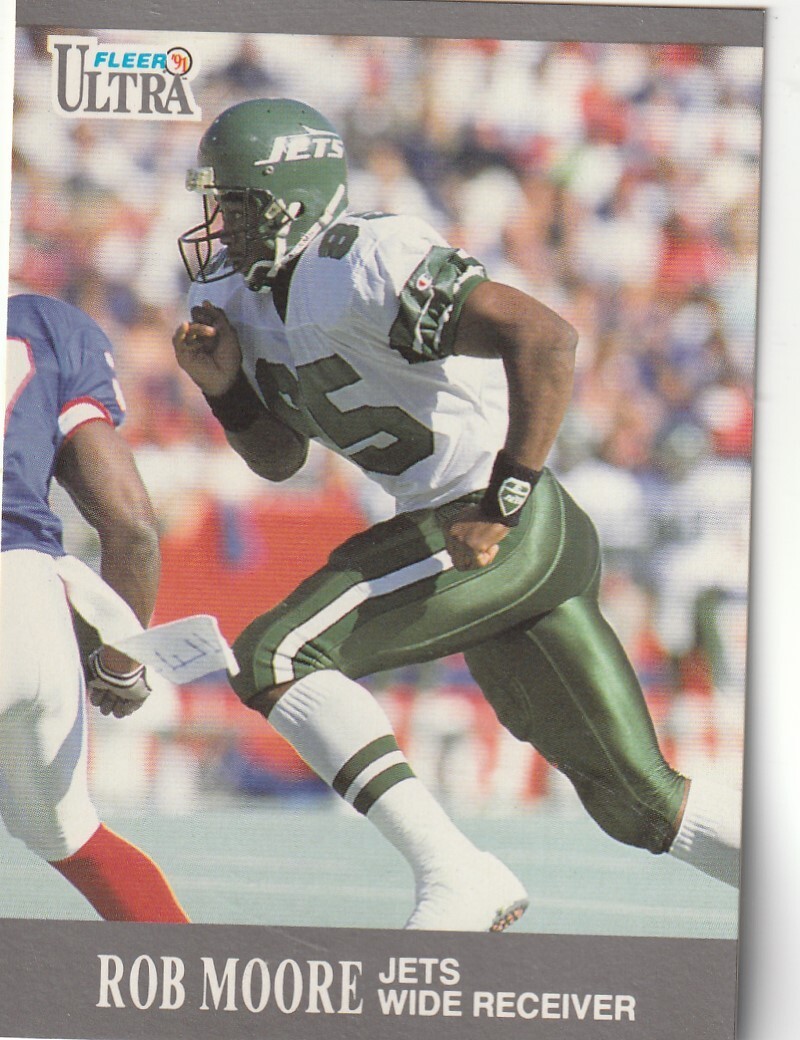 FREE SHIPPING-MINT-1991 Fleer Ultra Rob Moore #104 JETS