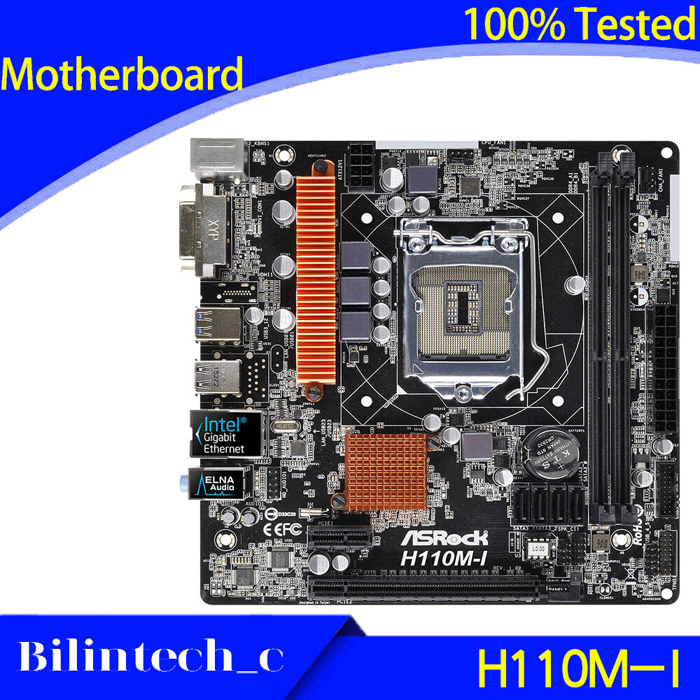 FOR ASRock H110M-I Mini Motherboard H110 Supports DDR4 32G DVI