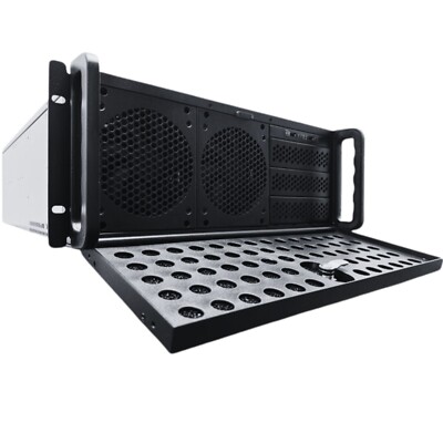 RACKOWL 4U Rackmount Server Chassis, 8*HDD Bays & 3*5.25'' Devices, E-ATX, 7 Fans