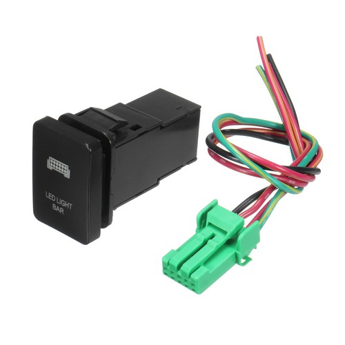 Blue LED Illuminated Rocker Push Switch On/Off For Toyota Landcruiser Yaris RAV4 - Picture 48 of 64