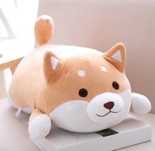 Brown Shiba Inu Dog Pillow Plush Toy 14" Stuffed Animal Toddler Doll Gift Kids