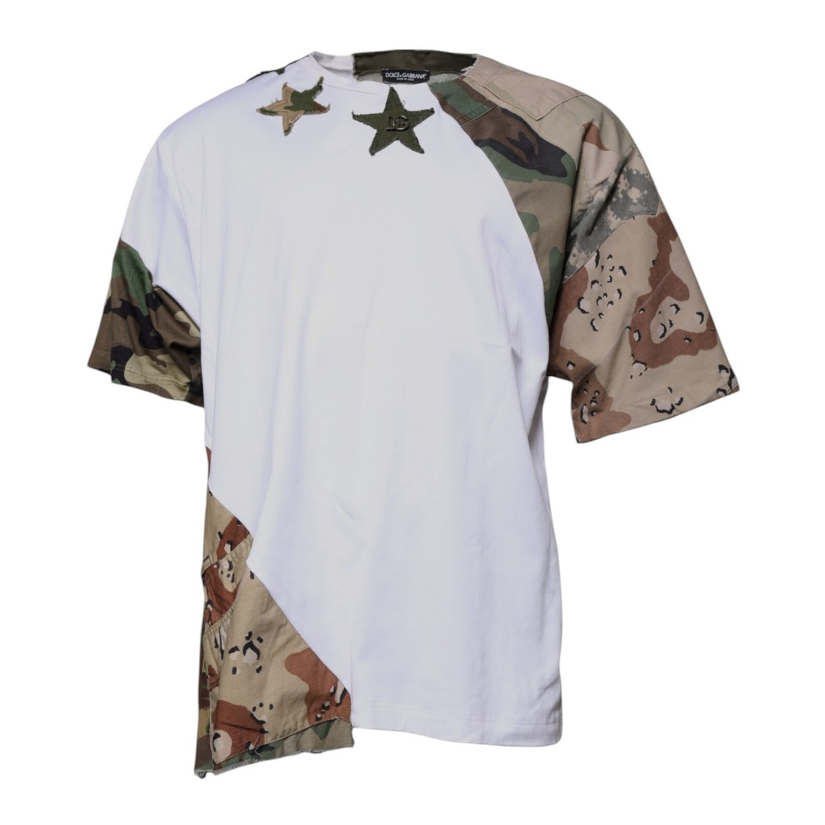 DOLCE&GABBANA ミリタリーロゴ Tシャツ Dolce & Gabbana ミリタリープリントTシャツ | Sendegaro JP