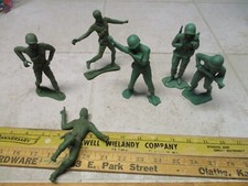 Set Rare 6 Inch Vintage Green Army Men WWII Figures Tim-mee Toys Marx MPC Toy