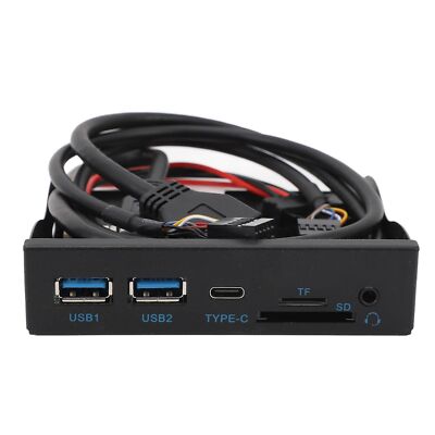 3.5 Inch Front Panel USB C Hub TF Internal Card Reader5Gbps USB 3.2 Gen 119PI...
