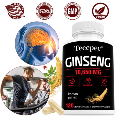 GINSENG 10.65 mg - Brain Health, Concentration, Energy