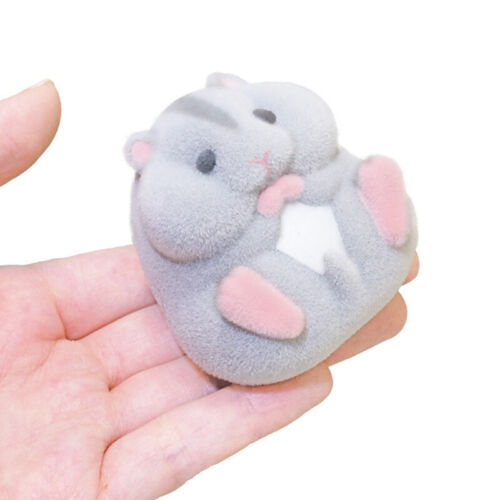 Capsule toys kawaii fatty milky hamster flocking plush dolls gashapon t..x - Picture 3 of 7