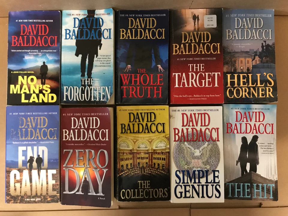 Lot of 10 DAVID BALDACCI Books KING & MAXWELL WILL ROBIE PULLER PAPERBACK*RANDOM - Image 3 of 4