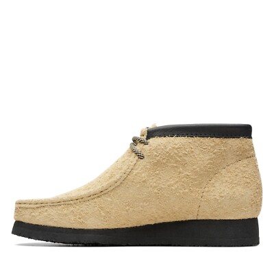 NEW MEN Clarks Original Wallabee Maple Black Hairy Suede