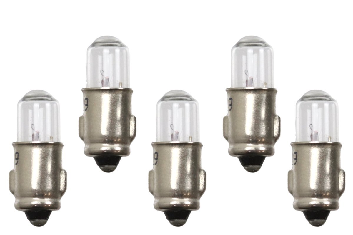 5 x bulb 6V, 0.6W BA7s (incandescent)