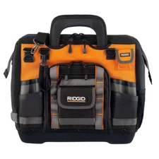 RIDGID Tool Bag 18 in 44 Pocket Waterproof Zippers and Magnetic Closures