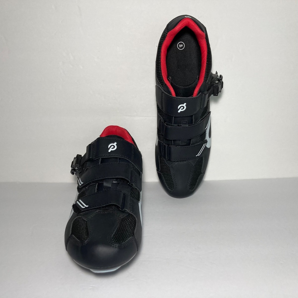 Peloton Cycling Shoes PL-SH-02 Mens 8 EU 41 Black Red with Cleats K-20 Unisex Peloton Cycling Shoes Size 41 Men main image 2