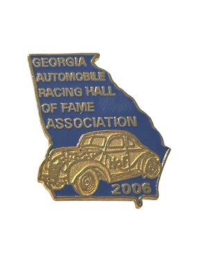 Georgia Automobile Racing Hall Of Fame Association 2006 Pin Lapel NEW ...