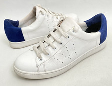 Vince White Leather Women s Sneakers Trainers Low Top 9 M Lace Up Comfort Shoes