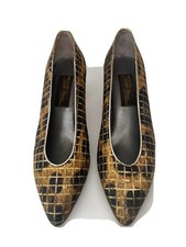 Vintage Sesto Meucci Of Florence, Italy Gold Bronze Pumps Size 7