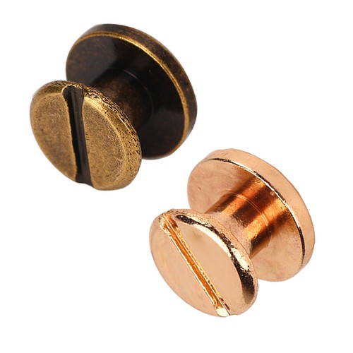 200 Set Book Binding Screw 9x5mm Hard Thick Brass Binding Screws Assorted Hot - Picture 8 of 14