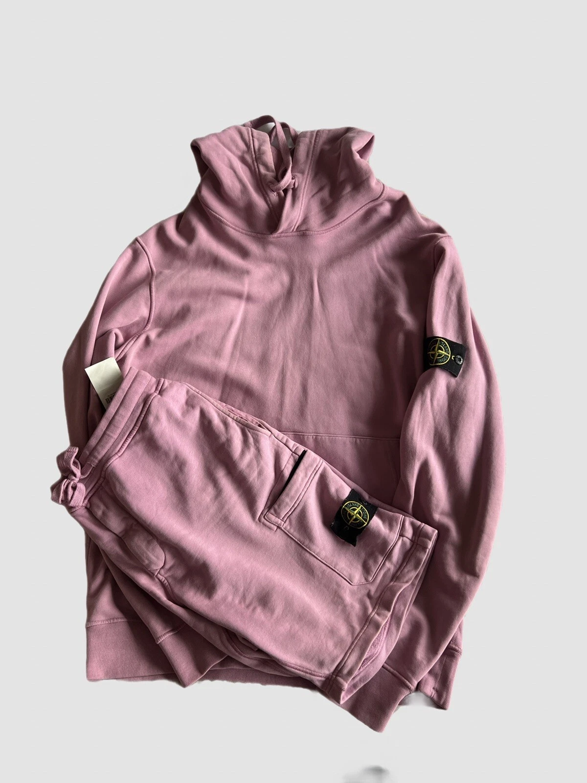 Set maglione e pantaloncini Stone Island rosa XL