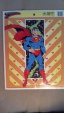 1989 Vintage Superman Golden Frame Tray Puzzle Golden 4552D-19
