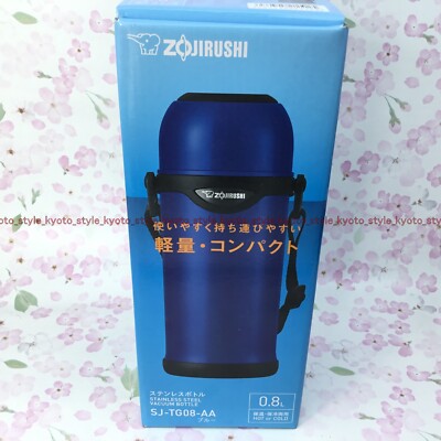 Zojirushi Stainless Bottle Thermos Bottle Cup Type 800mL Blue SJ-TG08-AA JAPAN