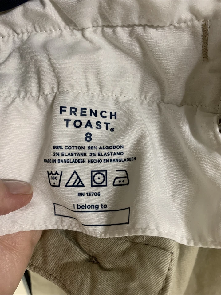 French Toast Children's Khaki Skinny Leg Pant - Size 8 - Image 4 of 4