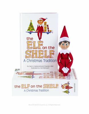 【未使用】the ELF on the SHELF with Book Elf on the Shelf : Christmas Blue-Eyed Boy Light Scout Elf
