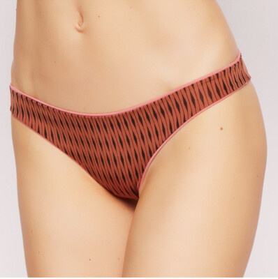 sexy Wende Badeslip Terrakotta/Fuchsia La Perla Gr. It 42 Fr 38