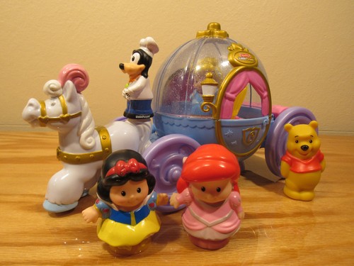 Fisher Price Little People Disney Princess Cinderella Carriage Ariel Snow White