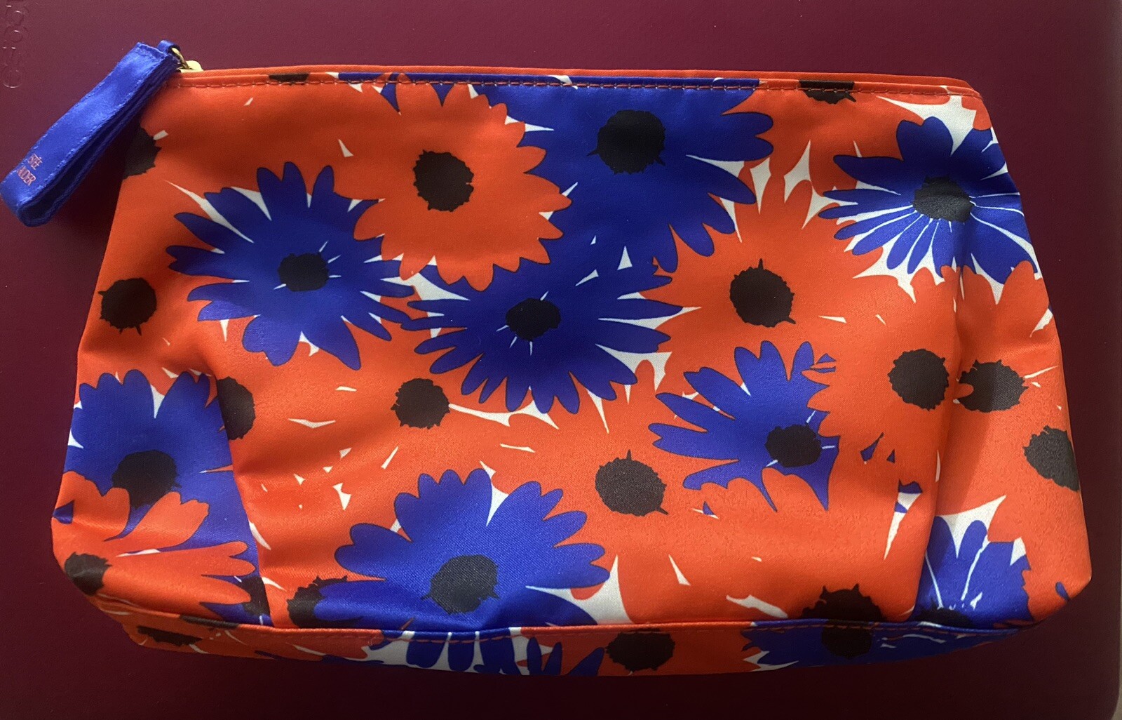 Makeup Bag Estee Lauder Floral Zip Cosmetic Travel-image