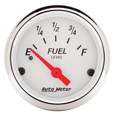 AutoMeter 1317 Kraftstoffstandanzeige Arctic White