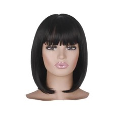 Lady Girl Bob Wig Women's Short Straight Bangs Full Hair Wigs Cosplay Party