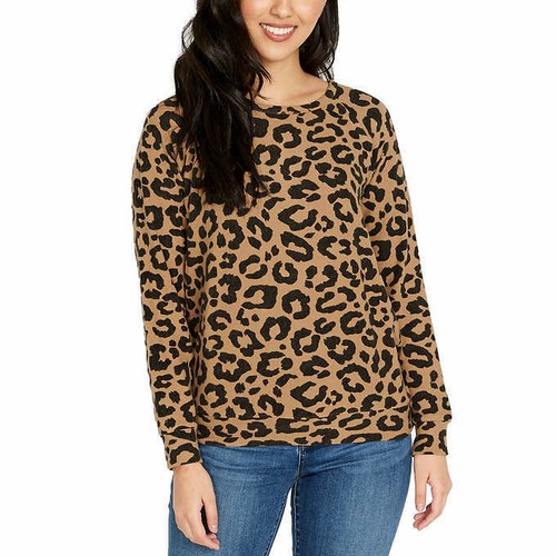 Buffalo Woman Crewneck Long Sleeve Ultrasoft Fabric Printed Cozy Top - Picture 13 of 18